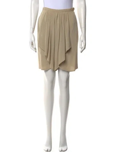 Pre-owned Giorgio Armani Vintage Mini Skirt In Neutrals