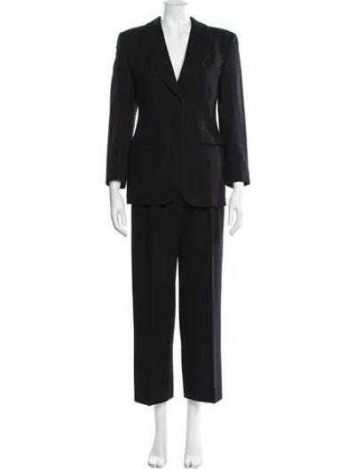 Pre-owned Giorgio Armani Vintage Pantsuit In Black