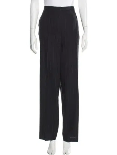 Pre-owned Giorgio Armani Vintage Straight Leg Pants In Black