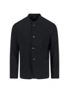 Giorgio Armani Virgin Wool Blazer In Black
