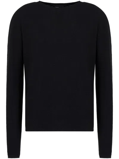 Giorgio Armani Short Sleeve Logo T-shirt In Black