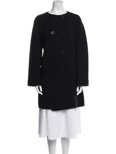 Pre-owned Giorgio Armani Virgin Wool Coat In Gray