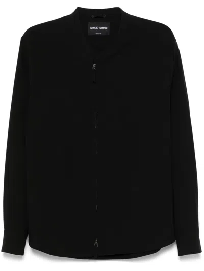 Giorgio Armani Virgin Wool Jacket In Black