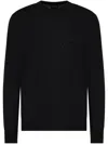 Giorgio Armani Virgin-wool Jumper In Black