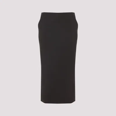 GIORGIO ARMANI VIRGIN WOOL MIDI SKIRT