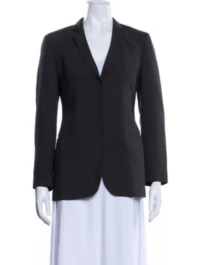 Pre-owned Giorgio Armani Virgin Wool Pantsuit In Green