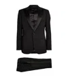 Giorgio Armani Virgin Wool-silk 2-piece Soho Tuxedo In Black