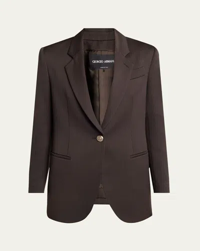 Giorgio Armani Virgin Wool Single-breasted Blazer