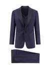 Giorgio Armani Virgin Wool Smoking With Satin Profiles