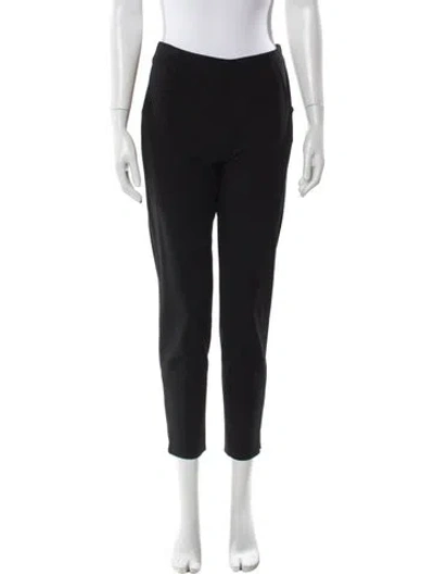 Pre-owned Giorgio Armani Virgin Wool Straight Leg Pants In Gray
