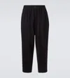 Giorgio Armani Virgin Wool Straight Pants In Black