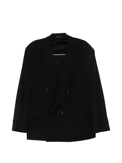 Giorgio Armani Virgin Wool Suit In Black