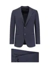 Giorgio Armani Virgin Wool Suit In Blue