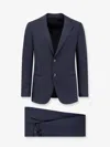 Giorgio Armani Virgin Wool Suit In Blue