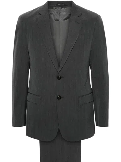 Giorgio Armani Virgin-wool Suit In Grey