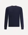 Giorgio Armani Virgin Wool Sweater In Blue