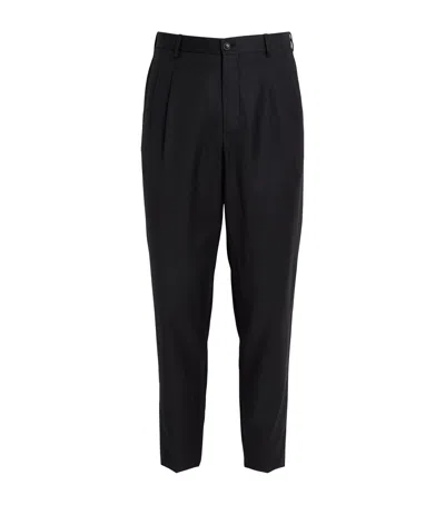 GIORGIO ARMANI VIRGIN WOOL TAILORED TROUSERS