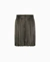 Giorgio Armani Viscose And Cupro Bermuda Shorts