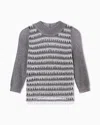 Giorgio Armani Viscose And Metallic Mesh Jumper In Gray