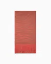 Giorgio Armani Viscose And Silk Blend Jacquard Stole