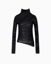 Giorgio Armani Viscose And Virgin Wool Mock-neck Jumper