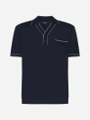 GIORGIO ARMANI VISCOSE AND WOOL POLO SHIRT