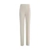 Giorgio Armani High Waist Slim Fit Trousers With Seam Detailing In Gray