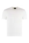 Giorgio Armani White Embroidered T-shirt In White