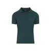 Giorgio Armani Woods Green Viscose Polo With Polo Collar In Green