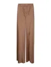 Giorgio Armani Viscose And Silk Blend Trousers In Red