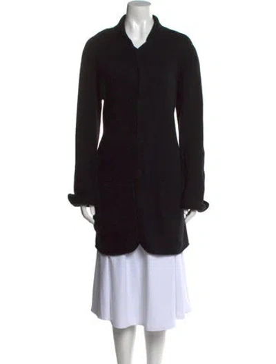 Pre-owned Giorgio Armani V-neck Sweater In Black