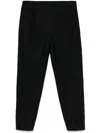 Giorgio Armani Logo-print Sweatpants In 黑色