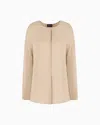 Giorgio Armani Washed Silk Double-georgette Shirt In Brown