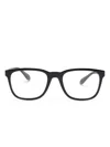 Giorgio Armani Wayfarer-frame Glasses In 黑色