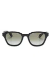 Giorgio Armani Wayfarer-frame Sunglasses In 黑色