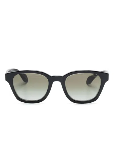 Giorgio Armani Wayfarer-frame Sunglasses In 60873m Top Black/transparent Green