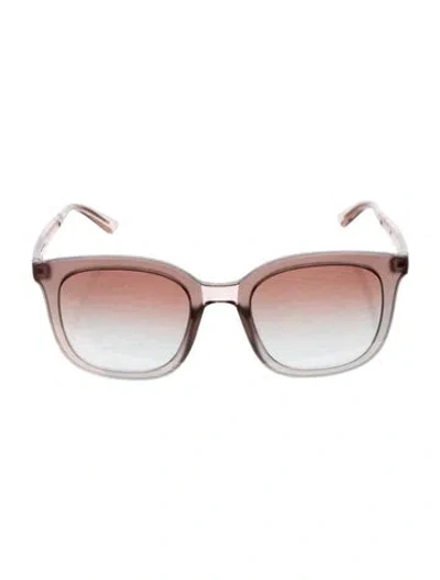Pre-owned Giorgio Armani Wayfarer Gradient Sunglasses In Brown