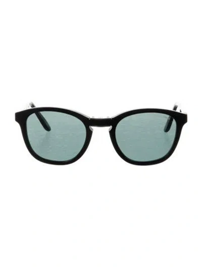 Pre-owned Giorgio Armani Wayfarer Tinted Sunglasses In Black