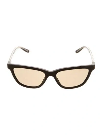 Pre-owned Giorgio Armani Wayfarer Tinted Sunglasses In Brown