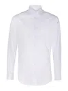 Giorgio Armani Logo Long-sleeved Shirt In White