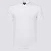 Giorgio Armani Logo Viscose T-shirt In White