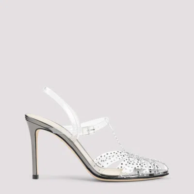 GIORGIO ARMANI WHITE CRYSTAL HEELS