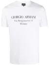 Giorgio Armani Borgonuovo 11 Cotton Jersey T-shirt Clothing In White