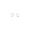 Giorgio Armani Elegant Silver Cufflinks With Pearl Accents In White