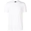 Giorgio Armani Men Stretch Viscose Jersey Crew Neck T-shirt In White