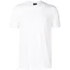 Giorgio Armani Stretch Viscose Jersey Crew Neck T-shirt Clothing In White