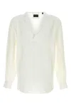 Giorgio Armani Men's Viscose Blend Shirt In White