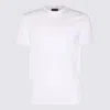 Giorgio Armani Men Stretch Viscose Jersey Crew Neck T-shirt In Biancoottico