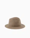 Giorgio Armani Wide-brimmed, Rabbit-fur Hat In Beige