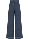 Giorgio Armani Wide-leg Jeans In Blue
